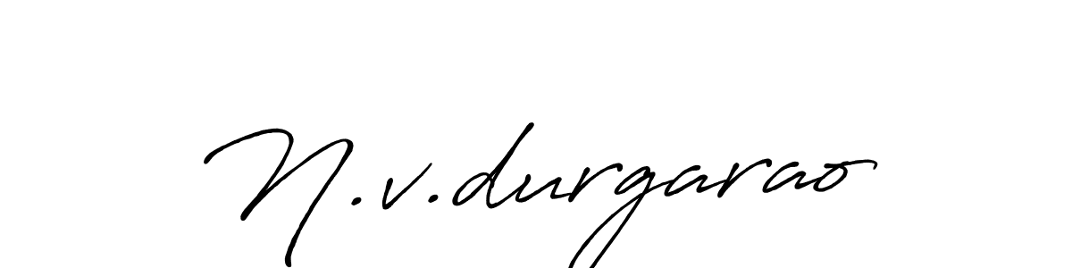 N.v.durgarao stylish signature style. Best Handwritten Sign (Antro_Vectra_Bolder) for my name. Handwritten Signature Collection Ideas for my name N.v.durgarao. N.v.durgarao signature style 7 images and pictures png