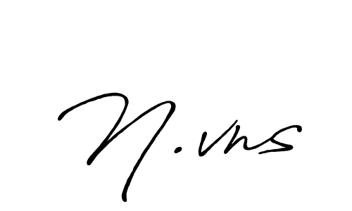 How to make N.vns name signature. Use Antro_Vectra_Bolder style for creating short signs online. This is the latest handwritten sign. N.vns signature style 7 images and pictures png