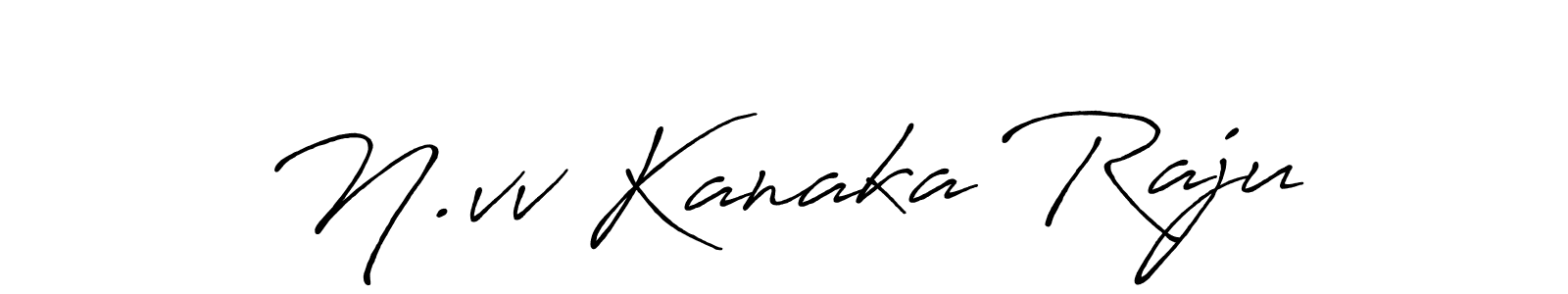 Use a signature maker to create a handwritten signature online. With this signature software, you can design (Antro_Vectra_Bolder) your own signature for name N.vv Kanaka Raju. N.vv Kanaka Raju signature style 7 images and pictures png