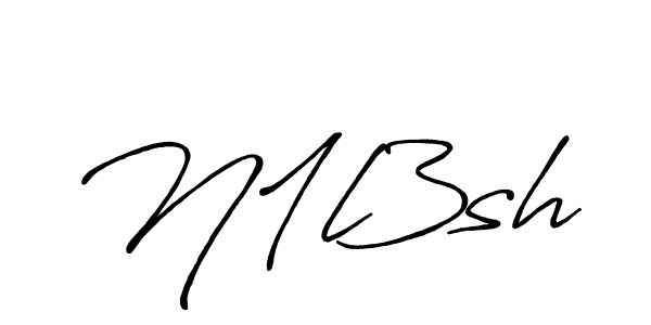 How to make N1l3sh signature? Antro_Vectra_Bolder is a professional autograph style. Create handwritten signature for N1l3sh name. N1l3sh signature style 7 images and pictures png