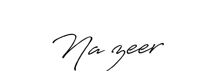 How to make Na’zeer name signature. Use Antro_Vectra_Bolder style for creating short signs online. This is the latest handwritten sign. Na’zeer signature style 7 images and pictures png