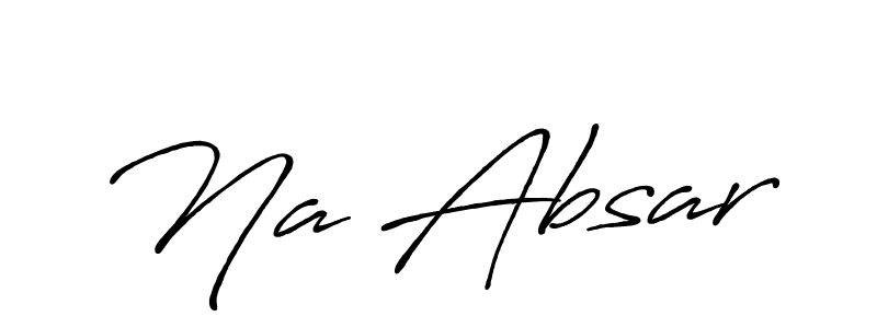 Once you've used our free online signature maker to create your best signature Antro_Vectra_Bolder style, it's time to enjoy all of the benefits that Na Absar name signing documents. Na Absar signature style 7 images and pictures png