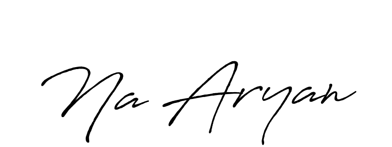 Create a beautiful signature design for name Na Aryan. With this signature (Antro_Vectra_Bolder) fonts, you can make a handwritten signature for free. Na Aryan signature style 7 images and pictures png