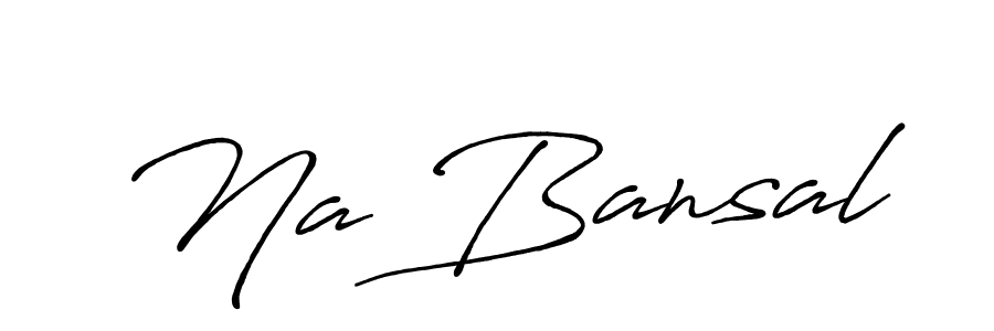 You should practise on your own different ways (Antro_Vectra_Bolder) to write your name (Na Bansal) in signature. don't let someone else do it for you. Na Bansal signature style 7 images and pictures png