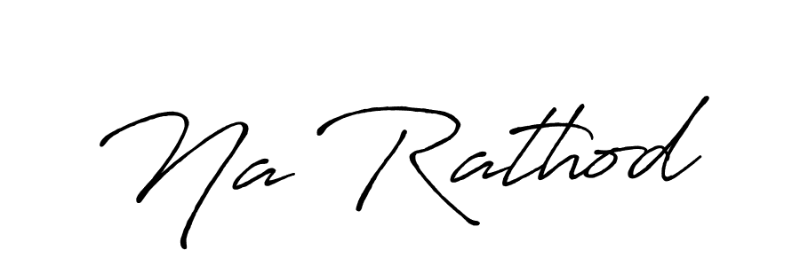 How to make Na Rathod signature? Antro_Vectra_Bolder is a professional autograph style. Create handwritten signature for Na Rathod name. Na Rathod signature style 7 images and pictures png