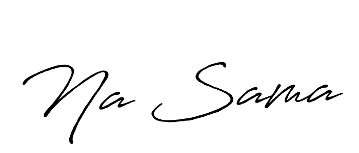 You should practise on your own different ways (Antro_Vectra_Bolder) to write your name (Na Sama) in signature. don't let someone else do it for you. Na Sama signature style 7 images and pictures png