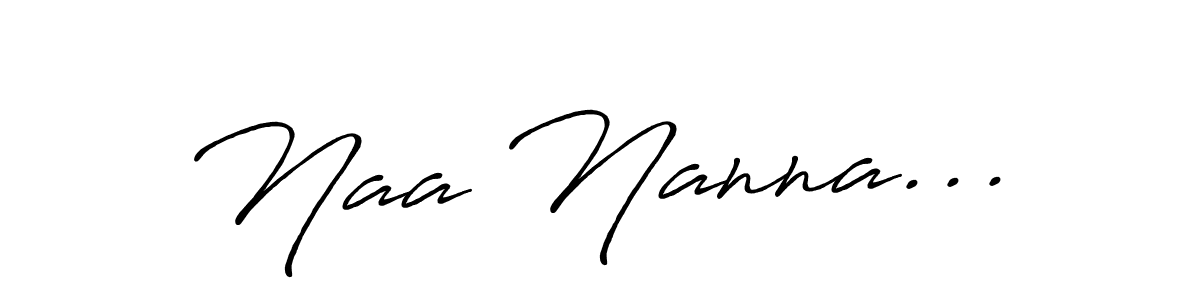 The best way (Antro_Vectra_Bolder) to make a short signature is to pick only two or three words in your name. The name Naa Nanna... include a total of six letters. For converting this name. Naa Nanna... signature style 7 images and pictures png