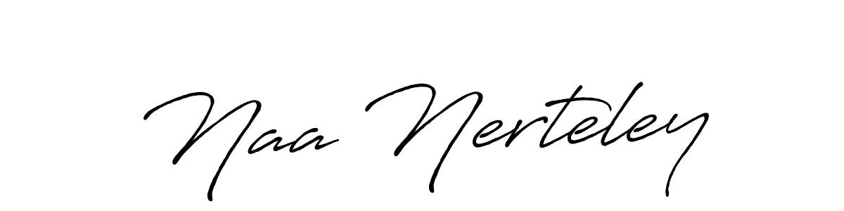 Create a beautiful signature design for name Naa Nerteley. With this signature (Antro_Vectra_Bolder) fonts, you can make a handwritten signature for free. Naa Nerteley signature style 7 images and pictures png