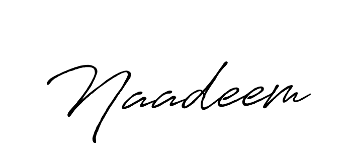 How to make Naadeem signature? Antro_Vectra_Bolder is a professional autograph style. Create handwritten signature for Naadeem name. Naadeem signature style 7 images and pictures png