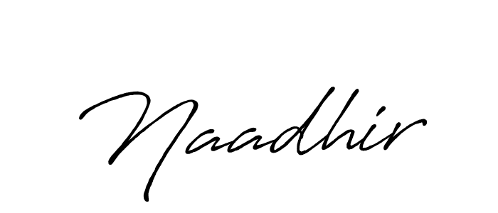 You should practise on your own different ways (Antro_Vectra_Bolder) to write your name (Naadhir) in signature. don't let someone else do it for you. Naadhir signature style 7 images and pictures png