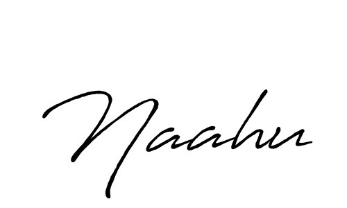 How to make Naahu signature? Antro_Vectra_Bolder is a professional autograph style. Create handwritten signature for Naahu name. Naahu signature style 7 images and pictures png