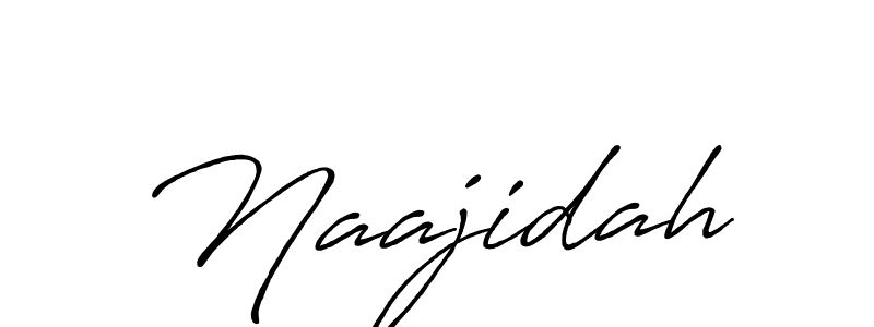 Also we have Naajidah name is the best signature style. Create professional handwritten signature collection using Antro_Vectra_Bolder autograph style. Naajidah signature style 7 images and pictures png