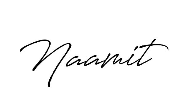 Design your own signature with our free online signature maker. With this signature software, you can create a handwritten (Antro_Vectra_Bolder) signature for name Naamit. Naamit signature style 7 images and pictures png