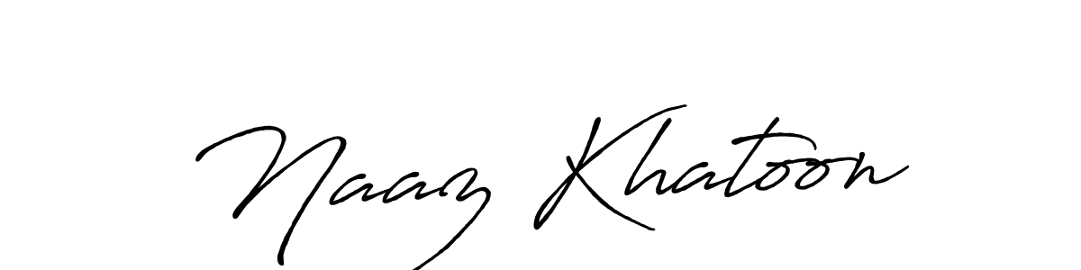 How to make Naaz Khatoon signature? Antro_Vectra_Bolder is a professional autograph style. Create handwritten signature for Naaz Khatoon name. Naaz Khatoon signature style 7 images and pictures png