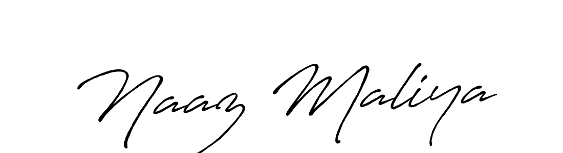 How to make Naaz Maliya signature? Antro_Vectra_Bolder is a professional autograph style. Create handwritten signature for Naaz Maliya name. Naaz Maliya signature style 7 images and pictures png