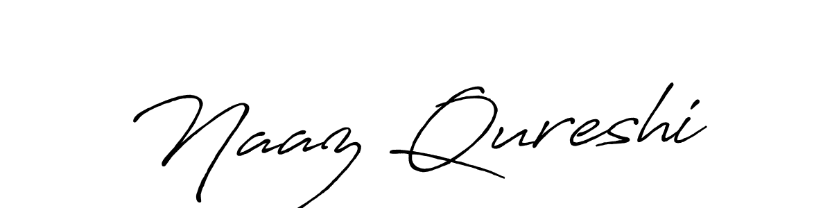 You should practise on your own different ways (Antro_Vectra_Bolder) to write your name (Naaz Qureshi) in signature. don't let someone else do it for you. Naaz Qureshi signature style 7 images and pictures png