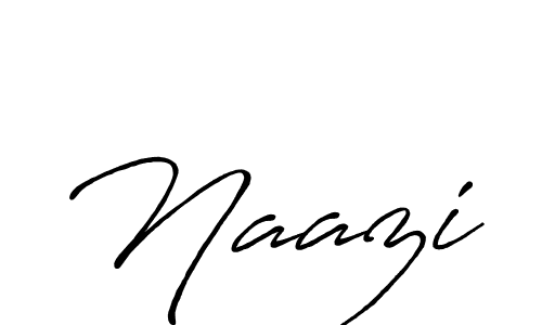 Make a beautiful signature design for name Naazi. With this signature (Antro_Vectra_Bolder) style, you can create a handwritten signature for free. Naazi signature style 7 images and pictures png