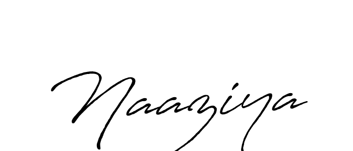 Create a beautiful signature design for name Naaziya. With this signature (Antro_Vectra_Bolder) fonts, you can make a handwritten signature for free. Naaziya signature style 7 images and pictures png