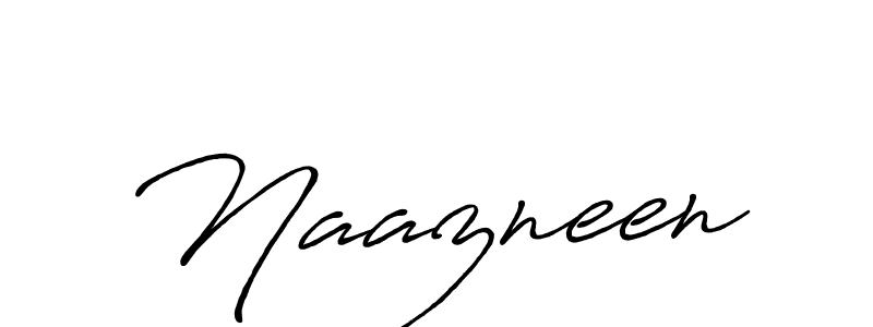 if you are searching for the best signature style for your name Naazneen. so please give up your signature search. here we have designed multiple signature styles  using Antro_Vectra_Bolder. Naazneen signature style 7 images and pictures png