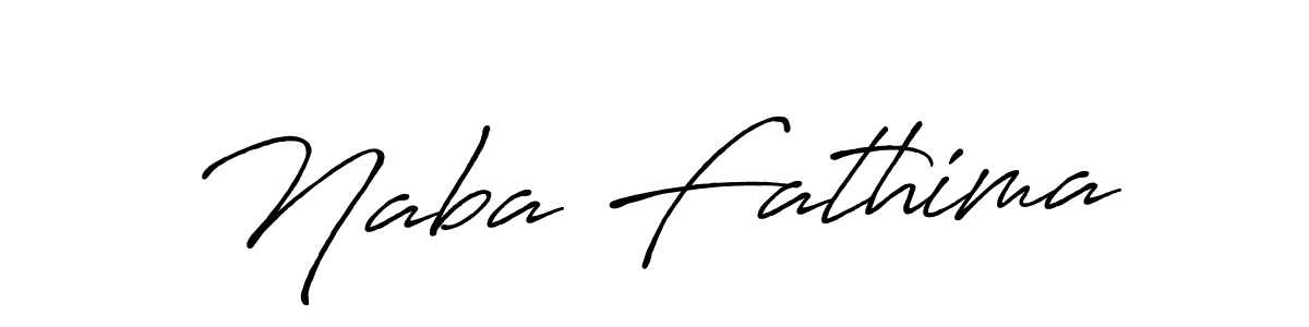 Design your own signature with our free online signature maker. With this signature software, you can create a handwritten (Antro_Vectra_Bolder) signature for name Naba Fathima. Naba Fathima signature style 7 images and pictures png