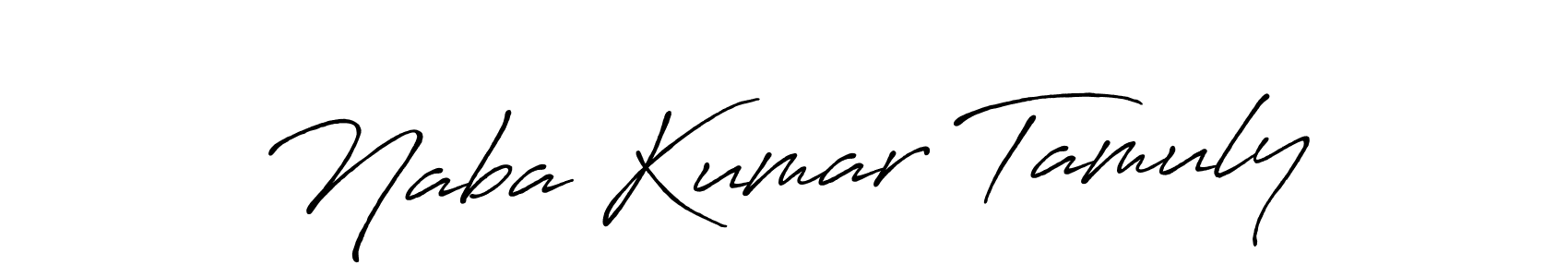The best way (Antro_Vectra_Bolder) to make a short signature is to pick only two or three words in your name. The name Naba Kumar Tamuly include a total of six letters. For converting this name. Naba Kumar Tamuly signature style 7 images and pictures png