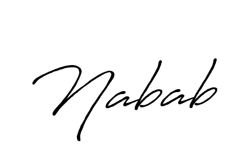 Create a beautiful signature design for name Nabab. With this signature (Antro_Vectra_Bolder) fonts, you can make a handwritten signature for free. Nabab signature style 7 images and pictures png