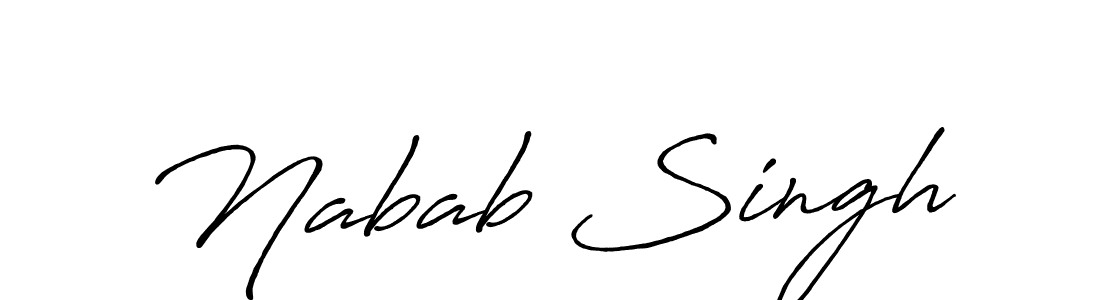 Also You can easily find your signature by using the search form. We will create Nabab Singh name handwritten signature images for you free of cost using Antro_Vectra_Bolder sign style. Nabab Singh signature style 7 images and pictures png