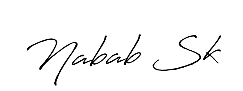if you are searching for the best signature style for your name Nabab Sk. so please give up your signature search. here we have designed multiple signature styles  using Antro_Vectra_Bolder. Nabab Sk signature style 7 images and pictures png