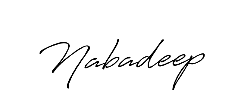 How to make Nabadeep signature? Antro_Vectra_Bolder is a professional autograph style. Create handwritten signature for Nabadeep name. Nabadeep signature style 7 images and pictures png