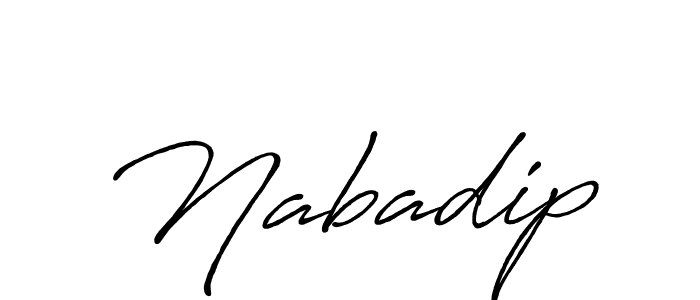 Once you've used our free online signature maker to create your best signature Antro_Vectra_Bolder style, it's time to enjoy all of the benefits that Nabadip name signing documents. Nabadip signature style 7 images and pictures png