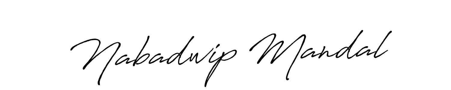 Antro_Vectra_Bolder is a professional signature style that is perfect for those who want to add a touch of class to their signature. It is also a great choice for those who want to make their signature more unique. Get Nabadwip Mandal name to fancy signature for free. Nabadwip Mandal signature style 7 images and pictures png