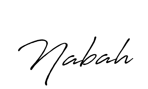 How to make Nabah signature? Antro_Vectra_Bolder is a professional autograph style. Create handwritten signature for Nabah name. Nabah signature style 7 images and pictures png