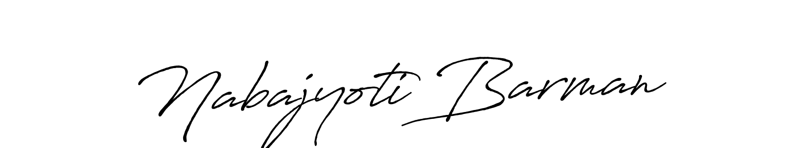 Make a beautiful signature design for name Nabajyoti Barman. With this signature (Antro_Vectra_Bolder) style, you can create a handwritten signature for free. Nabajyoti Barman signature style 7 images and pictures png