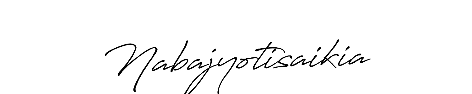 Nabajyotisaikia stylish signature style. Best Handwritten Sign (Antro_Vectra_Bolder) for my name. Handwritten Signature Collection Ideas for my name Nabajyotisaikia. Nabajyotisaikia signature style 7 images and pictures png