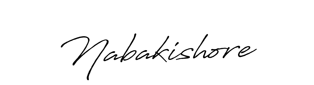 Also we have Nabakishore name is the best signature style. Create professional handwritten signature collection using Antro_Vectra_Bolder autograph style. Nabakishore signature style 7 images and pictures png