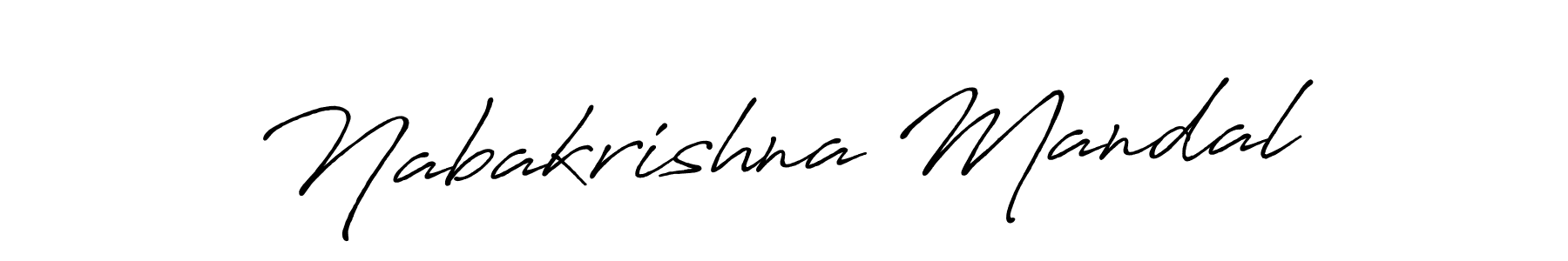 Design your own signature with our free online signature maker. With this signature software, you can create a handwritten (Antro_Vectra_Bolder) signature for name Nabakrishna Mandal. Nabakrishna Mandal signature style 7 images and pictures png