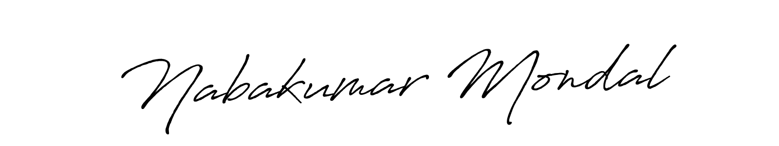 Nabakumar Mondal stylish signature style. Best Handwritten Sign (Antro_Vectra_Bolder) for my name. Handwritten Signature Collection Ideas for my name Nabakumar Mondal. Nabakumar Mondal signature style 7 images and pictures png