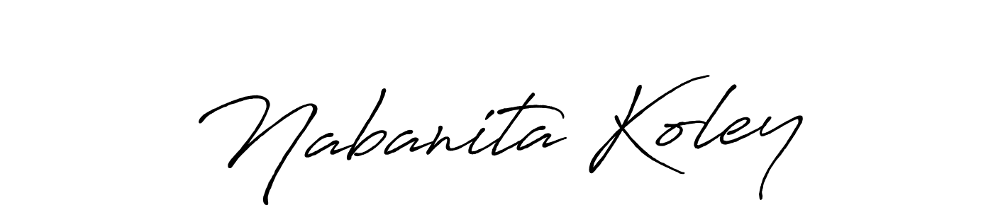 Also You can easily find your signature by using the search form. We will create Nabanita Koley name handwritten signature images for you free of cost using Antro_Vectra_Bolder sign style. Nabanita Koley signature style 7 images and pictures png