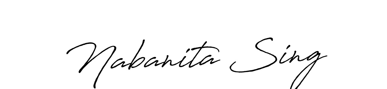 You can use this online signature creator to create a handwritten signature for the name Nabanita Sing. This is the best online autograph maker. Nabanita Sing signature style 7 images and pictures png