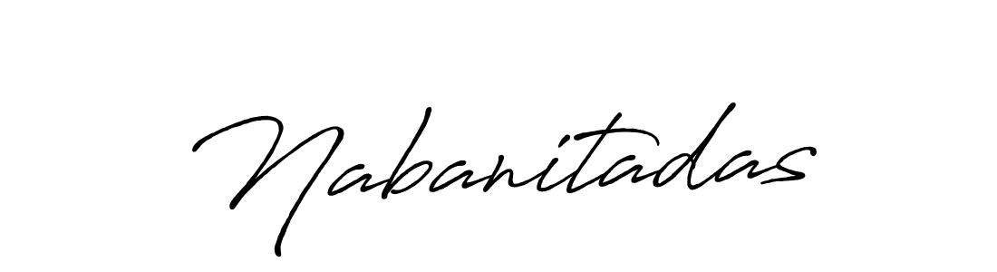 How to make Nabanitadas name signature. Use Antro_Vectra_Bolder style for creating short signs online. This is the latest handwritten sign. Nabanitadas signature style 7 images and pictures png