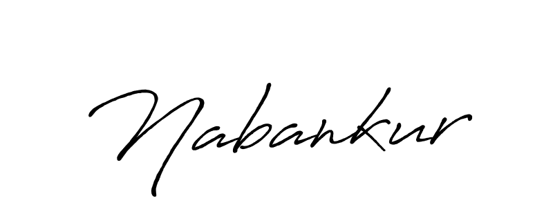 How to make Nabankur signature? Antro_Vectra_Bolder is a professional autograph style. Create handwritten signature for Nabankur name. Nabankur signature style 7 images and pictures png