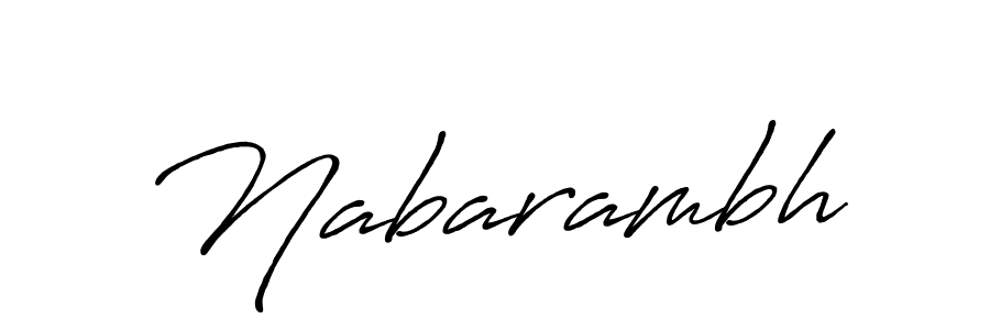 Similarly Antro_Vectra_Bolder is the best handwritten signature design. Signature creator online .You can use it as an online autograph creator for name Nabarambh. Nabarambh signature style 7 images and pictures png