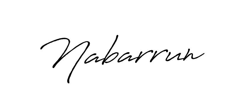 Design your own signature with our free online signature maker. With this signature software, you can create a handwritten (Antro_Vectra_Bolder) signature for name Nabarrun. Nabarrun signature style 7 images and pictures png
