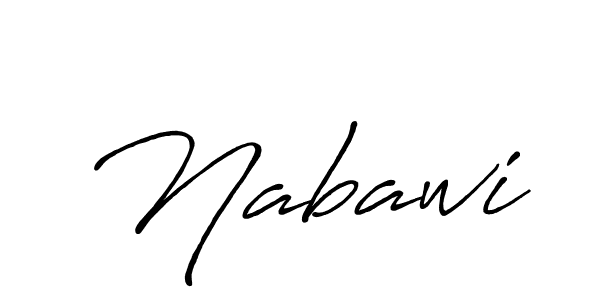 Nabawi stylish signature style. Best Handwritten Sign (Antro_Vectra_Bolder) for my name. Handwritten Signature Collection Ideas for my name Nabawi. Nabawi signature style 7 images and pictures png