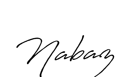 Create a beautiful signature design for name Nabaz. With this signature (Antro_Vectra_Bolder) fonts, you can make a handwritten signature for free. Nabaz signature style 7 images and pictures png