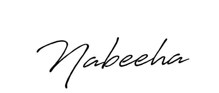 How to make Nabeeha name signature. Use Antro_Vectra_Bolder style for creating short signs online. This is the latest handwritten sign. Nabeeha signature style 7 images and pictures png