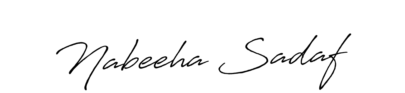 Also You can easily find your signature by using the search form. We will create Nabeeha Sadaf name handwritten signature images for you free of cost using Antro_Vectra_Bolder sign style. Nabeeha Sadaf signature style 7 images and pictures png