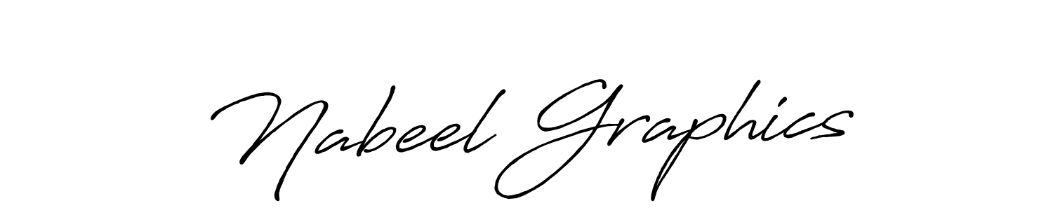 Design your own signature with our free online signature maker. With this signature software, you can create a handwritten (Antro_Vectra_Bolder) signature for name Nabeel Graphics. Nabeel Graphics signature style 7 images and pictures png