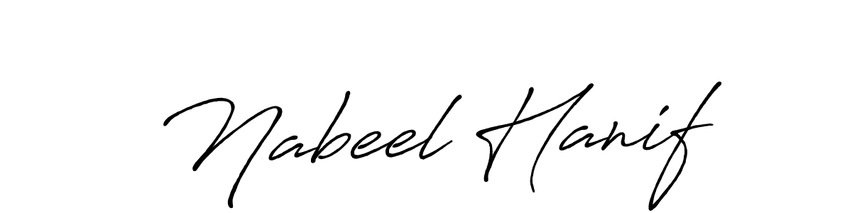 Antro_Vectra_Bolder is a professional signature style that is perfect for those who want to add a touch of class to their signature. It is also a great choice for those who want to make their signature more unique. Get Nabeel Hanif name to fancy signature for free. Nabeel Hanif signature style 7 images and pictures png