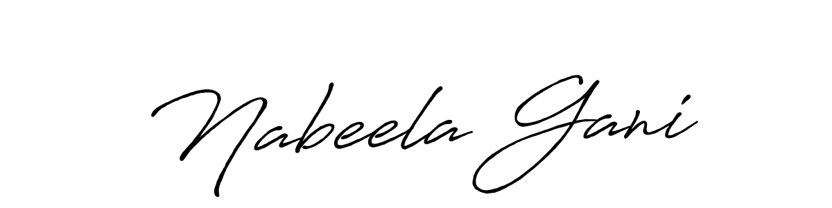 Similarly Antro_Vectra_Bolder is the best handwritten signature design. Signature creator online .You can use it as an online autograph creator for name Nabeela Gani. Nabeela Gani signature style 7 images and pictures png